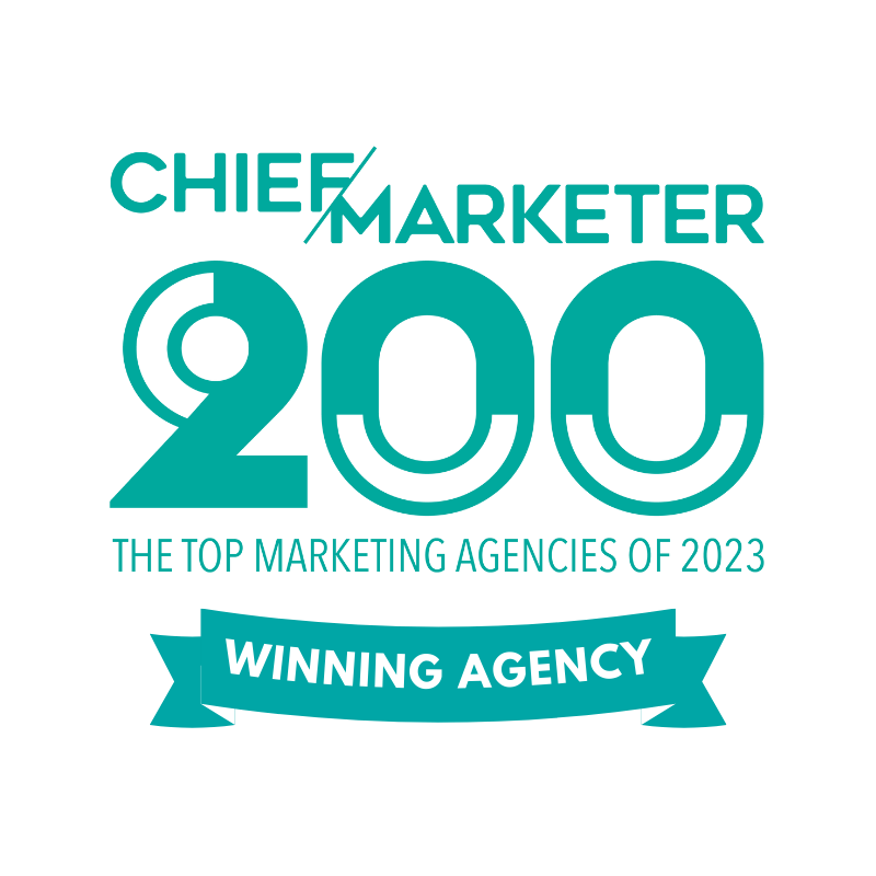 Chief Marketer's 200 Top Marketing Agencies of 2023 winners badge