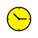Yellow clockface