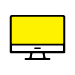 Large yellow desktop monitor icon