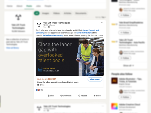 Yale's Warehouse Wednesday social posts