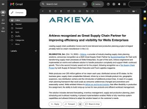 Press release email example